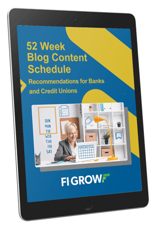52 Week Blog Content Schedule Cover Guide