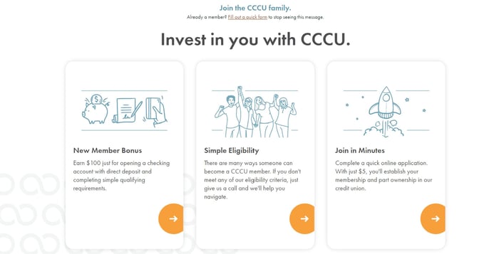CCCU Home Page with SMART Content for Non Members