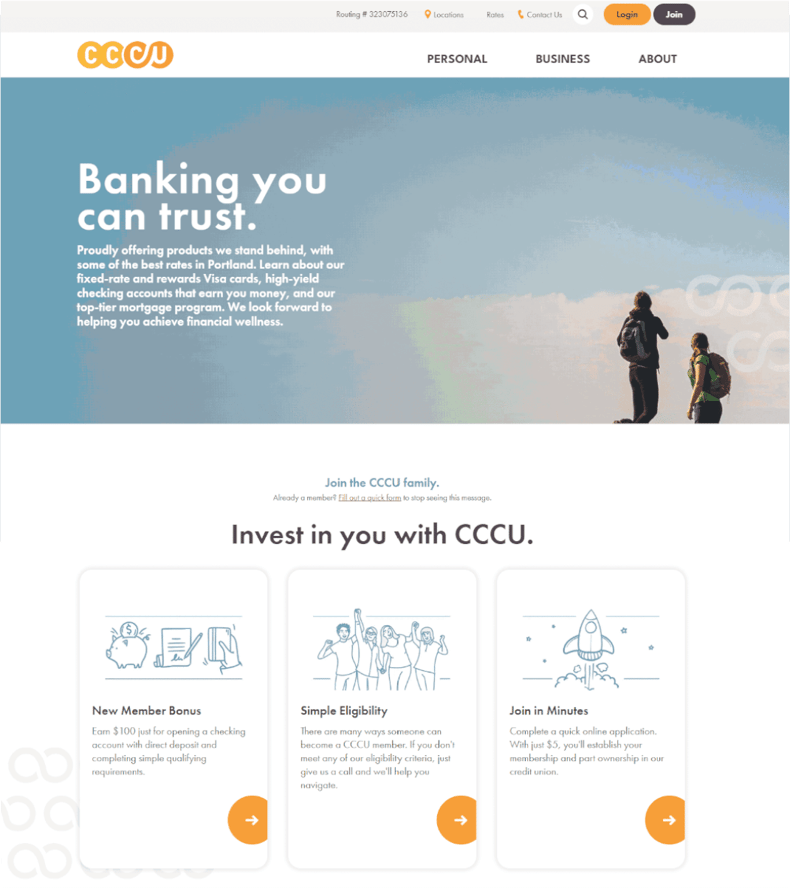 CCCU New Website HomePage