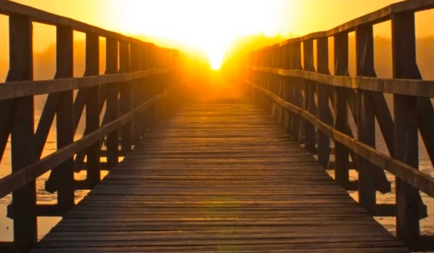 Pier with Sunset View