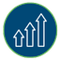 Growth Icon Blue