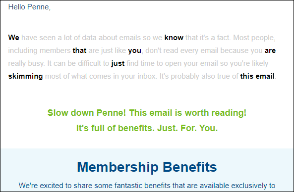 Onboarding Email Example