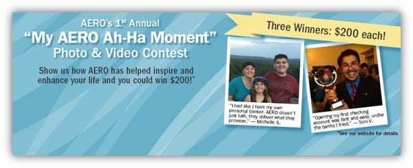 Facebook Contest - AERO Ah-Ha Moment Testimonial
