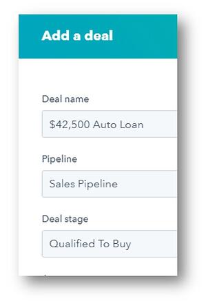 VSECU Add a Deal Dashboard View