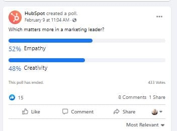 HubSpot Poll