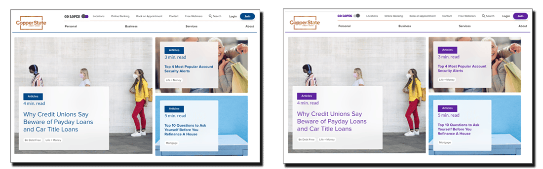 copper state credit union go lopes toggle to purple website change