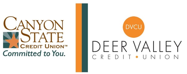 Canyon State Credit Union Logo and Deer Valley Credit Union Logo