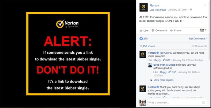 Respond to Comments on Social Media - Norton